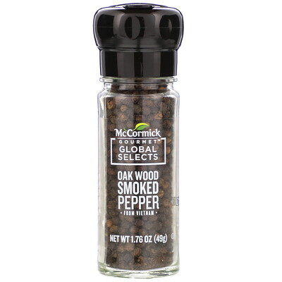 McCormick Gourmet Global Selects Oak Wood Smoked Pepper From Vietnam, 1.76 oz (49 g)