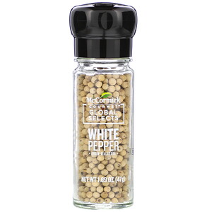Отзывы о McCormick Gourmet Global Selects, White Pepper From Malaysia, 1.69 oz (47 g)
