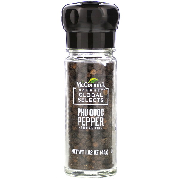 McCormick Gourmet Global Selects‏, Phu Quoc Pepper From Vietnam, Bold, 1.62 oz (45 g)