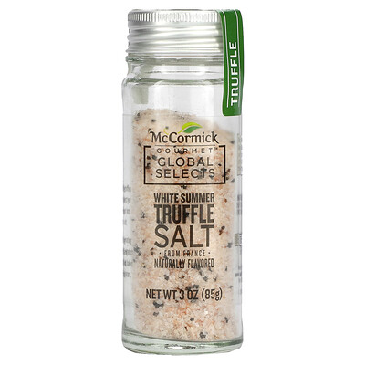 McCormick Gourmet Global Selects соль с белым летним трюфелем из Франции, с натуральным вкусом, 85 г (3 унции)