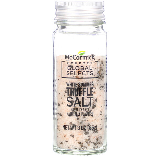 McCormick Gourmet Global Selects, White Summer Truffle Salt From France, Naturally Flavored, 3 oz (85 g)