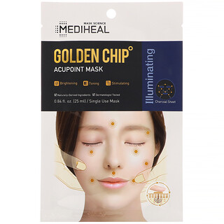 Mediheal, Golden Chip, Akupunktur-Maske, 1 Blatt, 25 ml (0,84 fl. oz.)