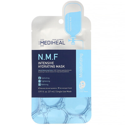 Купить Mediheal N.M.F, тканевая маска для интенсивного увлажнения, 5 шт., по 27 мл (0, 91 жидк. унции)
