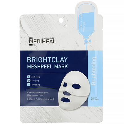 

Mediheal Brightclay, маска-пилинг, 5 шт. по 17 г