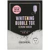 Mediheal‏, قناع الجمال Whitening Bubble Tox Serum‏، 10 أقنعة ورقية، 21 مل لكل قناع