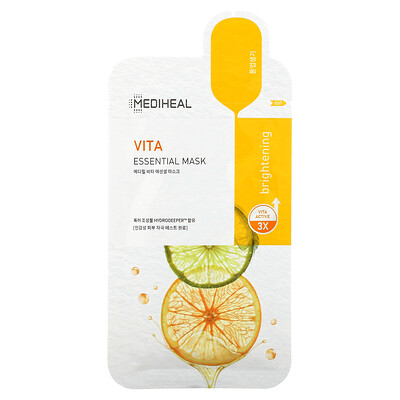Mediheal Vita, маска для ухода за кожей Essential Beauty Mask, 0,81 жидк. унция $ 12.99 (24 мл)