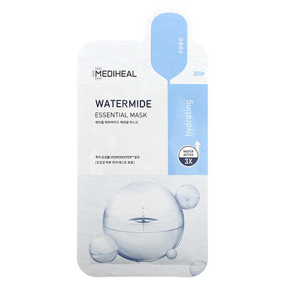 Mediheal Watermide, Essential Beauty Mask, 1 шт., 24 мл (0,81 жидк. Унции)