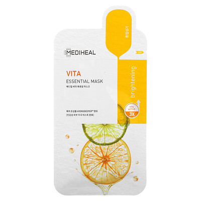 Mediheal Vita, Essential Beauty Mask, 4 шт., По 24 мл (0,81 жидк. Унции)