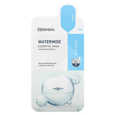 Mediheal Watermide Essential Beauty Mask, 4 шт., По 24 мл (0,81 жидк. Унции)