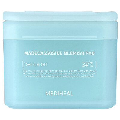 MEDIHEAL, Almohadilla para eliminar imperfecciones de Madecassoside`` 100 almohadillas, 170 ml (5,74 oz. Líq.)