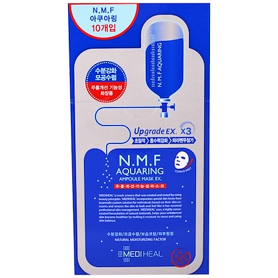 

N.M.F Aquaring Ampoule Mask, 10 Sheets, 27 ml Each