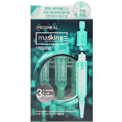 

Mediheal Masking Layering Ampoule, Exceltoning Shot, 3 Ampoules