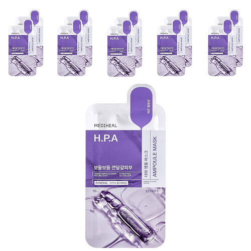 Mediheal H.P.A Derma Ampoule Beauty Mask, 10 Sheets, 0.87 fl oz (26 ml)