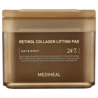 MEDIHEAL, Retinol Collagen Lifting Pad, 100 Square Pads