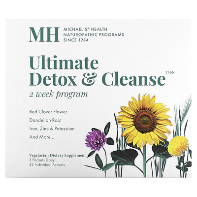 

Michael's Naturopathic Ultimate Detox & Cleanse, детокс и очищение, 42 пакетика