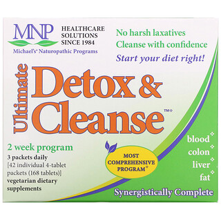 Michael's Naturopathic, Ultimate Detox & Cleanse, детокс и очищение, 42 пакетика