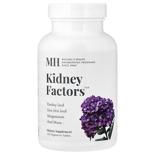 Michael's Health, Kidney Factors™, 120 comprimidos vegetales