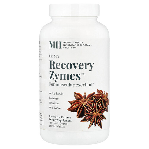 Michael's Health Recovery Zymes™, 180 Enteric-Coated pH Stable Tablets