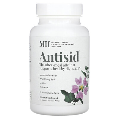 Michael's Health, Antisid, Cereza`` 60 obleas masticables veganas
