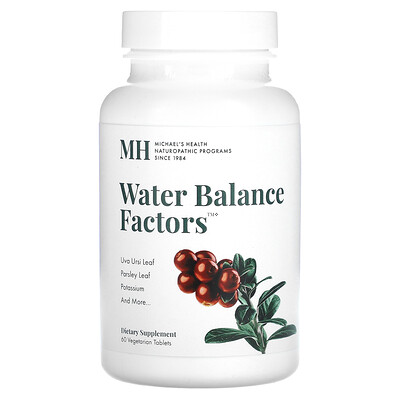 

Michael's Naturopathic, Water Balance Factors, 60 Vegetarian Tablets