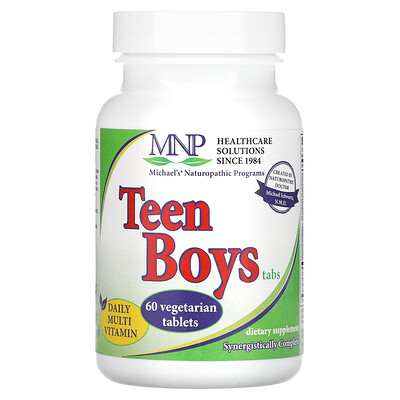 

Michael's Naturopathic, Teen Boys Tabs, Daily Multi-Vitamin, 60 Vegetarian Tablets