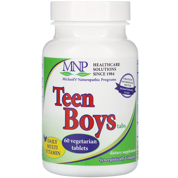 Teen Boys Tabs, Daily Multi-Vitamin, 60 Vegetarian Tablets