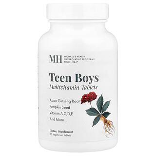 Michael's Health, Teen Boys Multivitamin, 90 Vegetarian Tablets