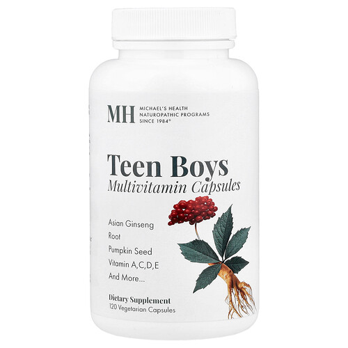 Michael's Health, Teen Boys Multivitamin, 120 vegetarische Kapseln