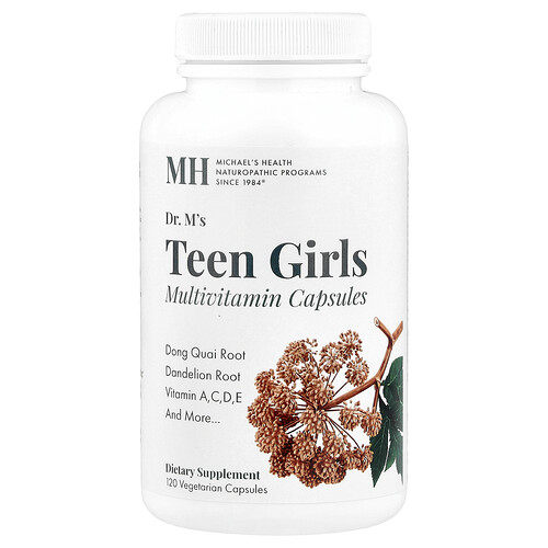 Michael's Health, Teen Girls Multivitamin, 120 vegetarische Kapseln