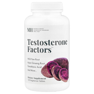 Michael's Health, Testosterone Factors™, 120 Comprimidos Vegetarianos