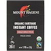 Mount Hagen, Органический растворимый кофе, закупленный по принципам справедливой торговли, 25 порционных пакетиков-стиков, 1,76 унц. (50 г)