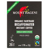 Mount Hagen‏, قهوة عضوية سريعة التحضير منزوعة الكافيين مصنعة وفقاً لمعايير التجارة العادلة، عبوة من 25 كيس منفرد، 1.76 أونصة (50 جم)
