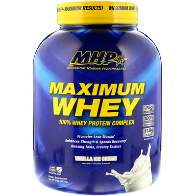 MHP Maximum Whey, Vanilla Ice Cream, 5 lbs (2270 g)