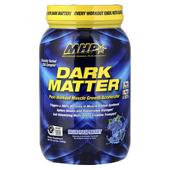 DARK MATTER, прискорювач росту м’язів після тренування, блакитна малина, 1560 г (3,44 фунта)