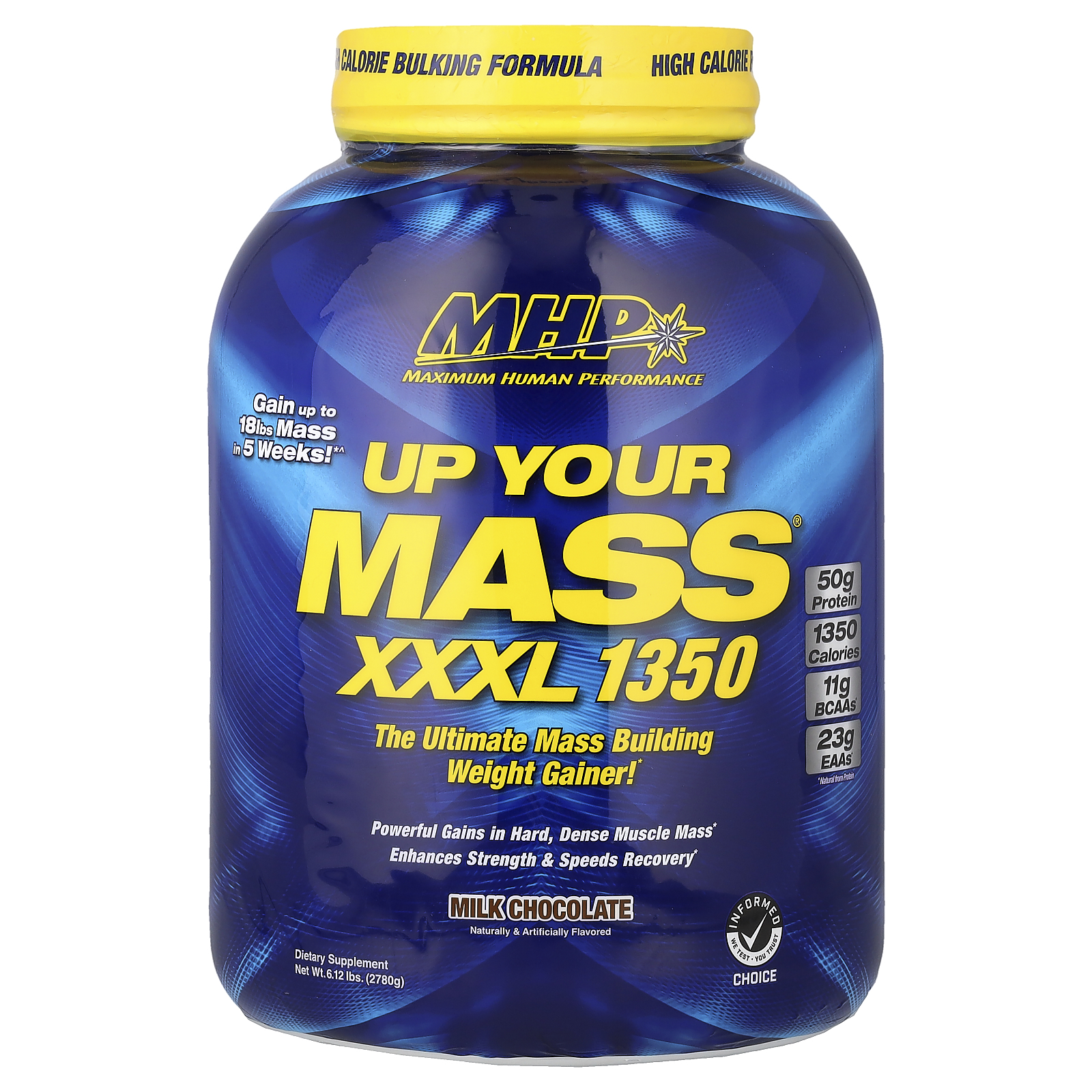 Up Your Mass L 1350, Milk Chocolate, 6.12 lbs 2,780 g