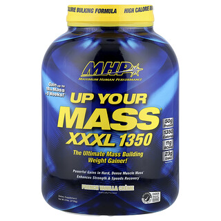 MHP, Up Your Mass® XXXL 1350, Fransız Vanilyalı Krema, 2728 g (6 lbs)
