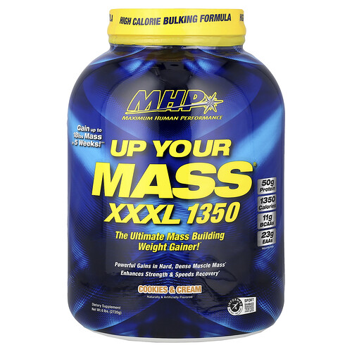 MHP, Up Your Mass® XXXX 1350, Kekse und Sahne, 2.720 g (6 lbs.)