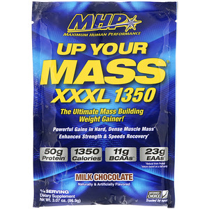 Отзывы о Максимум Хьюман Перворманс ЛЛС, Up Your Mass, XXXL 1350, Milk Chocolate, 3.07 oz (86.9 g)