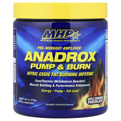 Anadrox™ Pump & Burn, підсилювач перед тренуванням, яблуко й кориця, 279 г (9,84 унції)