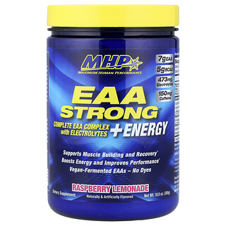 MHP, EAA Strong™ + Energy, Limonata al lampone, 300 g