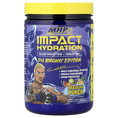 Impact Hydration, електроліти та креатин, бразильський пунш, 15,9 унції (0,99 фунта)