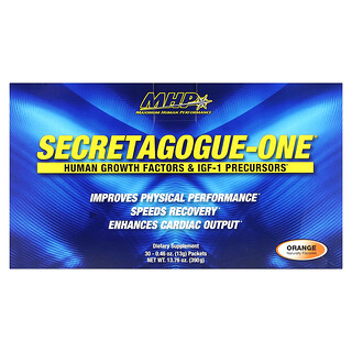 MHP, Secretagogue-Gold，橙味，30 包，每包 0.46 盎司（13 克）