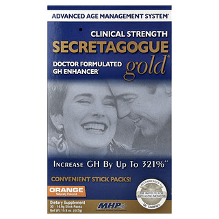 MHP, Secretagogue-Goud, Oranje, 30 Stick Packs, 14,9 g (0,53 oz) per stuk