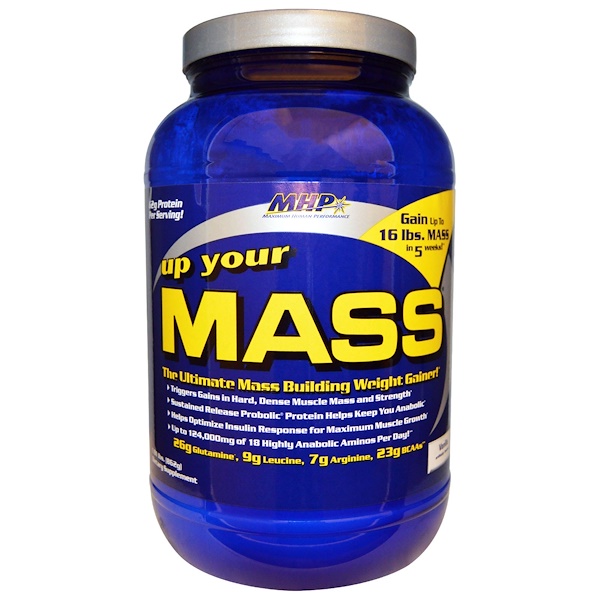 Maximum Human Performance, LLC, Up Your Mass, Vanilla, 1.91 lbs (862 g)