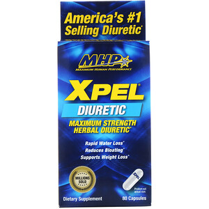 Отзывы о Максимум Хьюман Перворманс ЛЛС, XPEL, Maximum Strength Herbal Diuretic, 80 Capsules