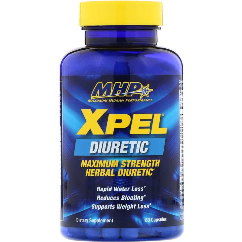 MHP, XPEL, Maximum Strength Herbal Diuretic, 80 Capsules iHerb