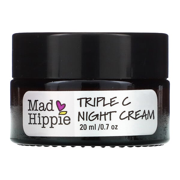 Mad Hippie‏, كريم فيتامين جـ الثلاثي الليلي، 0.7 أونصة (20 مل)