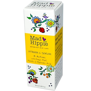 Mad Hippie Skin Care Products, Vitamin C Serum, 8 Actives, 1.02 fl oz (30 ml)