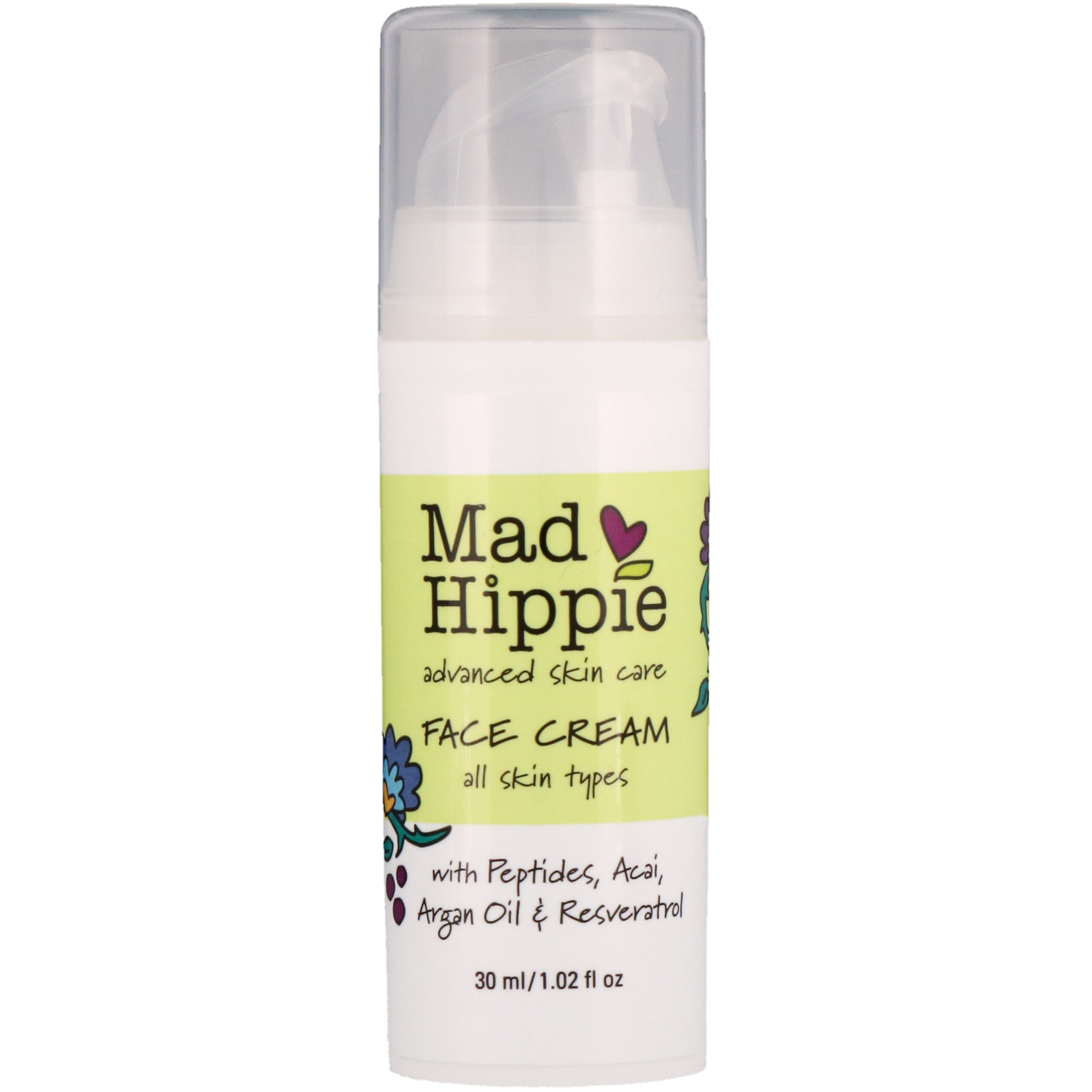 Mad Hippie Skin Care Products, Крем для лица, 15 активных веществ
