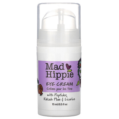 Mad Hippie Skin Care Products Крем вокруг глаз, 13 активных компонентов, 0,5 жидкой унции (15 мл)